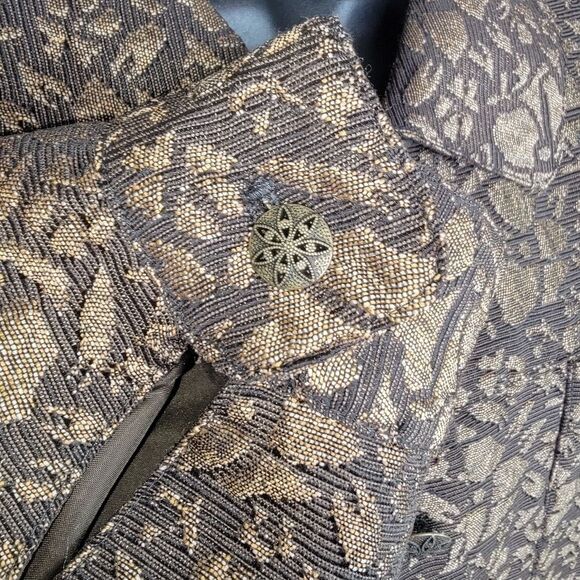 Susan Graver Fully Lined Tonal Jacquard Jacket Blazer size 1x - Picture 3 of 8